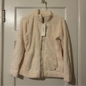 Cream Calvin Klein Zip Up